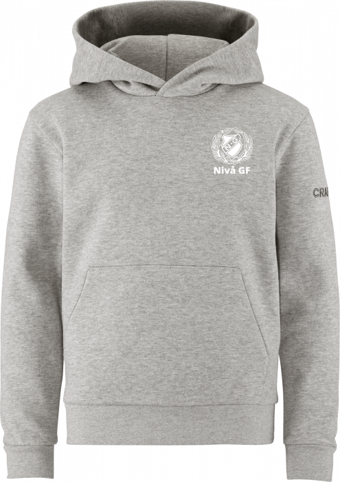 Craft - Nivå Gymnastik Hoodie Kids - Grå Melange DK